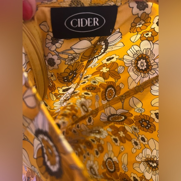 Orange Floral Halter Neck Mini Dress “Cider” Size Large - Picture 10 of 10